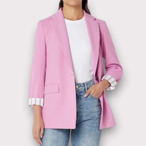 Women’s Hugo Boss Blazer Size 0‎ Lilac Pink Purple - Picture 1 of 16